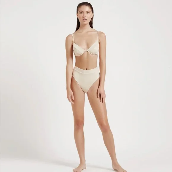 Myra Swim Two Piece Set NWT, Size S Jardin top paired w Hugo bottoms, Color Palm - Picture 13 of 13